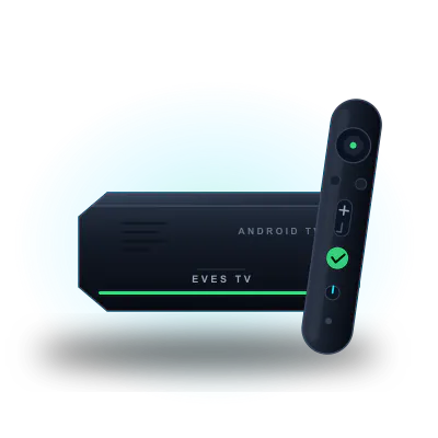 Android TV box with remote