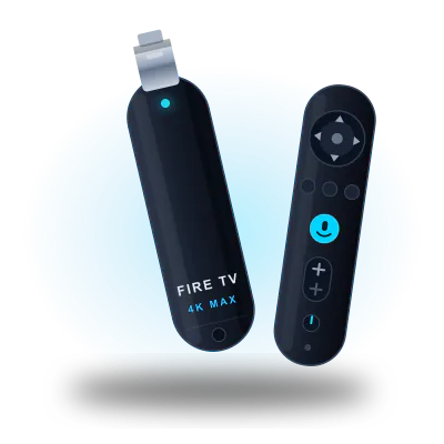 Amazon Fire TV Stick 4K Max with sleek remote